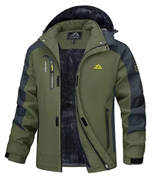 MAGCOMSEN Winterparka Herren Outdoorjacke Armeegrün