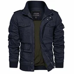 EKLENTSON Herren Jacke Cargo Montagemodell Dunkel Blau