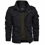 EKLENTSON Herren Jacke Cargo Montagemodell Schwarz