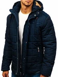 BOLF Herren Jacke mit Kapuze [4D4] Dunkelblau (4D4)