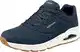 Skechers Herren Uno Stand On Air Sneaker, Navy Durabuck Trim, 45.5 EU