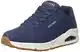 Skechers Herren Uno Stand On Air Sneaker, Navy Durabuck Trim, 41 EU