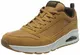 Skechers Herren UNO STACRE Sneakers, Whiskey Leather/Pu/Trim, 43 EU