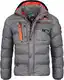 Geographical Norway Herren Steppjacke Citernier Grau - M - mit UD Beanie