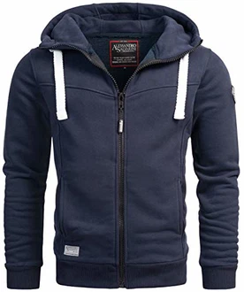 A. Salvarini Herren Pullover Langarm Sweatshirt Kapuzen Hoodie Biker AS123 (AS-123) A. Salvarini Herren Pullover Langarm Sweatshirt Kapuzen Hoodie Biker AS123 (AS-123)
