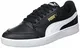 PUMA Unisex Adults' Fashion Shoes SHUFFLE Trainers & Sneakers, PUMA BLACK-PUMA WHITE-PUMA TEAM GOLD, 41