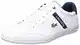 Lacoste Herren Chaymon 0120 2 CMA Sneakers, Wht/NVY/Red, 43 EU