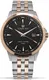 LOUIS XVI Herren-Armbanduhr Athos Slim Stahlband Bicolor Silber Rosegold Schwarz Analog Quarz Edelstahl 929