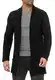 Red Bridge Herren Cardigan Jacke Sweat-Jacke Sakko Long Cut Schwarz M