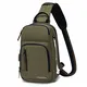Wind Took Schultertasche Herren Taschen Brusttasche Sling Bag Crossbody Rucksack mit USB Ladeanschluss Kopfhörer Loch für Reise Arbeit Sport Daypack