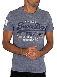 Superdry Mens VL NS Tee T-Shirt, Tois Blue Heather, Medium