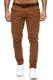 Elara Herren Chino Hosen Gürtel Elegant Chunkyrayan MEL0151-Camel-29/34