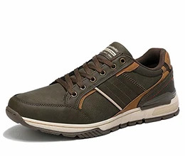 Freizeitschuhe Herren Walkingschuhe Berufsschuhe Sneaker Wanderschuhe Trainers(43 EU, Grün)