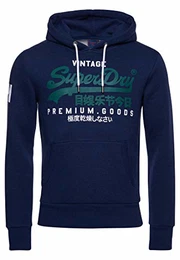 Mens VL NS Hood Hooded Sweatshirt, Midnight Blue Grit, Medium