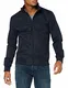 Superdry Mens Iconic Harrington Jacket, Navy, Medium