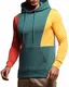 Leif Nelson Herren Hoodie Pullover mit Kapuze Kapuzenpullover für Männer Pulli Longsleeve Sweatshirt Langarm Slim Fit LN8348; Größe M, Olive