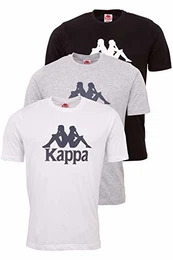 Herren T-Shirt VEPPEL im 3er Pack Sport-Shirt mit Rundhalsausschnitt und Logodruck Basic Shirts für Männer Kurzarm Oberteil für Sport und Freizeit Regular Fit M
