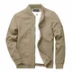 KEFITEVD Bomberjacke Herren Leichte Fliegerjacke Frühling Herrenjacke Army Jacke Herren Sommerjacke Bomber Blouson Übergangsjacke Männer Khaki M