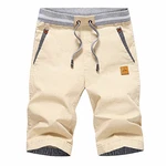 JustSun Kurze Hosen Herren Shorts Chino mit Tunnelzug Khaki