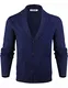 iClosam Herren Strickjacke Cardigan V-Ausschnitt Warmer und Slim-fit Strickpullover für Herbst und Winter S-XXL