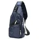flintronic Brusttasche mit USB-Aufladung, Brusttasche Sling mit Verstellbarem, Rucksack Schultertasche für Männer (einschließlich 1 * USB-Kabel) - Blau Tarnung