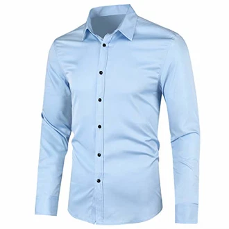 Allthemen Herren Hemd aus Bambusfaser Regular Fit Langarm Business Freizeit Hochzeit Allthemen Herren Hemd aus Bambusfaser Regular Fit Langarm Business Freizeit Hochzeit