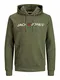 JACK & JONES Herren JJECORP Old Logo Sweat Hood NOOS 12137054, Olive Night/REG FIT, M