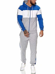 Code47 Herren Trainingsanzug Modell JG-1082 Blau/Weiss/Grau (JG-1082)