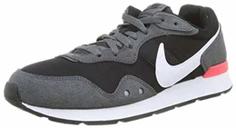 Mens Venture Runner Sneaker, Black (Black/Iron Grey-Flash Crimson), 43 EU