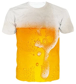 Loveternal Unisex 3D T-Shirt Casual Cool Grafik Kurzarm