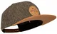 Jumping Bird Baseball Cap Unisex Alpstein • Outdoor Snapback Cap • Individuell verstellbar und leicht abwaschbar • Kappe aus Wolle Braun