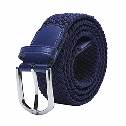 Stoffgürtel Stretchgürtel Elastik Flechtgürtel Geflochtener und Elastischer Dehnbarer Gürtel für Damen und Herren Breite 3.3cm LAN-90cm