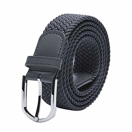 TANGCHAO Stoffgürtel Stretchgürtel Elastik Flechtgürtel Geflochtener und Elastischer Dehnbarer Gürtel für Damen und Herren Breite 3.3cm HUI-100cm