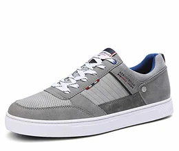 Freizeitschuhe Herren Sneaker Walkingschuhe Berufsschuhe Wanderschuhe Leichte Trainers Größe 40-46 (43 EU, Dkgrau)