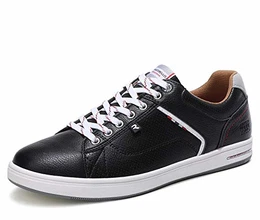 Freizeitschuhe Herren Sneaker Walkingschuhe Berufsschuhe Wanderschuhe Leichte Trainers Größe 40-46 (43 EU, Schwarz)
