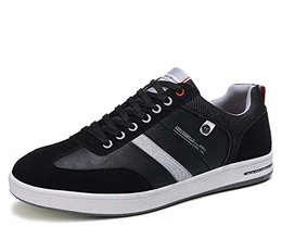 Freizeitschuhe Herren Sneaker Walkingschuhe Berufsschuhe Wanderschuhe Leichte Trainers Größe 40-46 (Kohlenschwarz, Numeric_43)