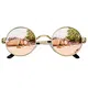 CGID Kleine Retro Vintage Sonnenbrille, inspiriert von John Lennon, polarisiert mit rundem Metallrahmen, für Frauen und Männer E01