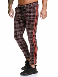 Herren Jogging Hose Jogger Streetwear Sporthose Modell 13109 Rot 32