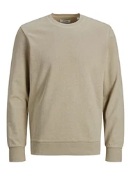 JACK & JONES Herren Jjeholmen Crew Neck Noos Sweatshirt (12136886) Crockery