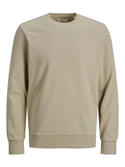 JACK & JONES Herren Jjeholmen Crew Neck Noos Sweatshirt (12136886) Crockery