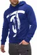 JACK & JONES Herren Hoodie Kapuzenpullover Sweatshirt (M, Surf The Web)