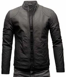 Crone Ivar Herren Lederjacke Cleane Basic Echtleder Jacke Schwarz