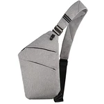 BROADREAM Umhängetasche Sling Bag Herren Hellgrau/Grau