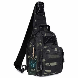 Leichter Taktischer Brustrucksack Tactical Sling Rucksack Militär Schultertasche EDC Brusttasche für Outdoor Sport Camping Wandern