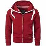 Alessandro Salvarini Herren Sweatjacke Kapuzenpullover Jacke Kapuze Hoodie Sweater AS192 Bordeaux (AS-192) Alessandro Salvarini Herren Sweatjacke Kapuzenpullover Jacke Kapuze Hoodie Sweater AS192 Bordeaux (AS-192)