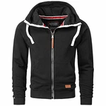 Alessandro Salvarini Herren Sweatjacke Kapuzenpullover Jacke Kapuze Hoodie Sweater AS192 Schwarz (AS-192) Alessandro Salvarini Herren Sweatjacke Kapuzenpullover Jacke Kapuze Hoodie Sweater AS192 Schwarz (AS-192)