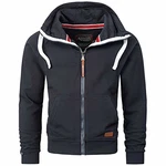 Alessandro Salvarini Herren Sweatjacke Kapuzenpullover Jacke Kapuze Hoodie Sweater AS192 Navy Alessandro Salvarini Herren Sweatjacke Kapuzenpullover Jacke Kapuze Hoodie Sweater AS192 Navy