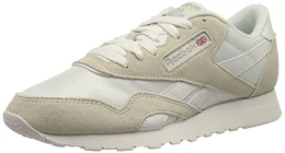 Herren Cl Nylon Sneaker, white/white/light grey, 43