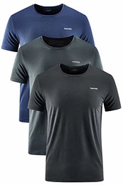 Herren Sport T-Shirt 1-3er Pack Kurzarm Rundhals Atmungsaktiv Schnelltrocknendes Funktionsshirt Laufshirt Fitnessshirt Trainingsshirt für Running Workout Bodybuilding (3 Pack 0225, M)