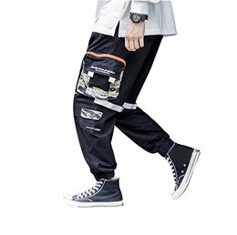 Unisex Cargo Hosen Kampfhose Schnürung Multi Tasche Tactical Pants Casual Trousers für Männer Frauen Jugendliche Herbst Winter